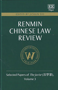 Cover of Renmin Chinese Law Review: Selected Papers of the Jurist Volume 3