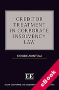 Cover of Creditor Treatment in Corporate Insolvency Law (eBook)