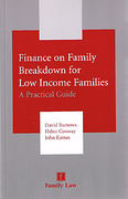 Cover of Finance on Family Breakdown for Low Income Families: A Practical Guide