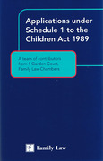 Cover of Applications under Schedule 1 of the Children Act 1989