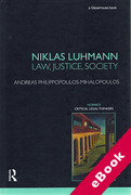 Cover of Niklas Luhmann: Law, Justice, Society (eBook)