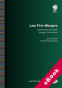 Cover of Law Firm Mergers: Lessons from Successful Strategic Combinations (eBook)