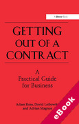 Cover of Getting Out of a Contract: A Practical Guide for Business (eBook)