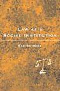 Cover of Law as a Social Institution