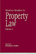 Cover of Modern Studies in Property Law: Volume 2