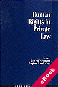 Cover of Human Rights in Private Law (eBook)