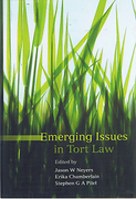 Cover of Emerging Issues in Tort Law