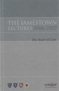 Cover of Jamestown Lectures 2006-2007: The Rule of Law