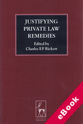Cover of Justifying Private Law Remedies (eBook)