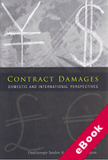 Cover of Contract Damages: Domestic and International Perspectives (eBook)