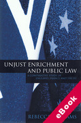 Cover of Unjust Enrichment and Public Law: A Comparative Study of England, France and the EU (eBook)