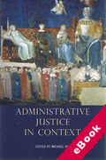 Cover of Administrative Justice in Context (eBook)