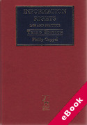 Cover of Information Rights: Law and Practice (eBook)