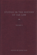 Cover of Studies in the History of Tax Law: Volume 4