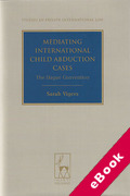 Cover of Mediating International Child Abduction Cases: The Hague Convention (eBook)