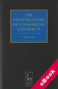 Cover of The Construction of Commercial Contracts (eBook)