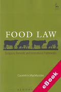 Cover of Food Law: European, Domestic and International Frameworks (eBook)