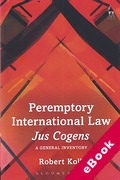 Cover of Peremptory International Law - Jus Cogens: A General Inventory (eBook)