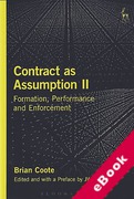 Cover of Contract as Assumption II: Formation, Performance and Enforcement (eBook)