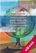 Cover of International Perspectives on the Regulation of Lawyers and Legal Services (eBook)