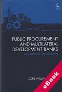 Cover of Public Procurement and Multilateral Development Banks: Law, Practice and Problems (eBook)