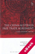 Cover of The China-Australia Free Trade Agreement: A 21st-Century Model (eBook)