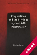 Cover of Corporations and the Privilege against Self-Incrimination (eBook)