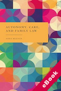 Cover of Autonomy, Care, and Family Law (eBook)