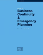 Cover of Journal of Business Continuity and Emergency Planning: Print + Free Single-User Online Access