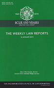 Cover of The Weekly Law Reports: Parts and Bound Volumes Service Subscription - Black Buckram