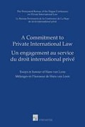 Cover of A Commitment to Private International Law: Essays in Honour of Hans Van Loon
