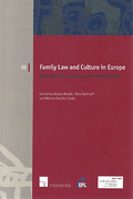 Cover of Family Law and Culture in Europe: Developments, Challenges and Opportunities
