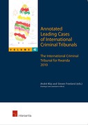 Cover of Annotated Leading Cases of International Criminal Tribunals - volume 42: The International Criminal Tribunal for Rwanda 2010 (1 January - 21 October 2010)