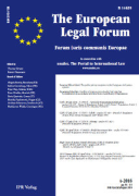 Cover of The European Legal Forum