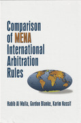 Cover of Comparison of MENA International Arbitration Rules