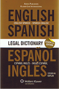 Cover of Legal Dictionary: English/ Spanish and Spanish/ English