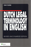 Cover of Dutch Legal Terminology in English