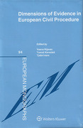 Cover of Dimensions of Evidence in European Civil Procedure