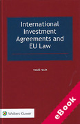 Cover of International Investment Agreements and EU Law (eBook)