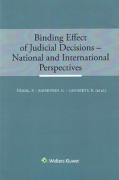 Cover of Binding Effects of Judicial Decisions: National and International  Perspectives