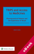 Cover of TRIPS and Access to Medicines: Pharmaceutical Patents and the Experience of Brazil (eBook)