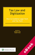 Cover of Tax Law and Digitization: How to Combine Legal Tech and Tax Tech (eBook)