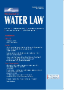 Cover of The Journal of Water Law