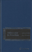 Cover of Advocacy in Practice