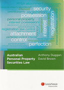 Cover of Australian Personal Property Securities Law 