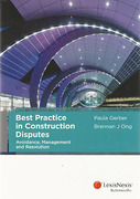 Cover of Best Practice in Construction Disputes