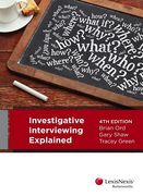 Cover of Investigative Interviewing Explained