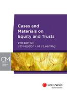 Cover of Cases and Materials on Equity and Trusts