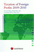 Cover of Taxation of Foreign Profits 2009 - 2010
