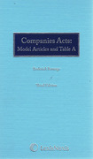 Cover of Companies Acts, Model Articles and Table A